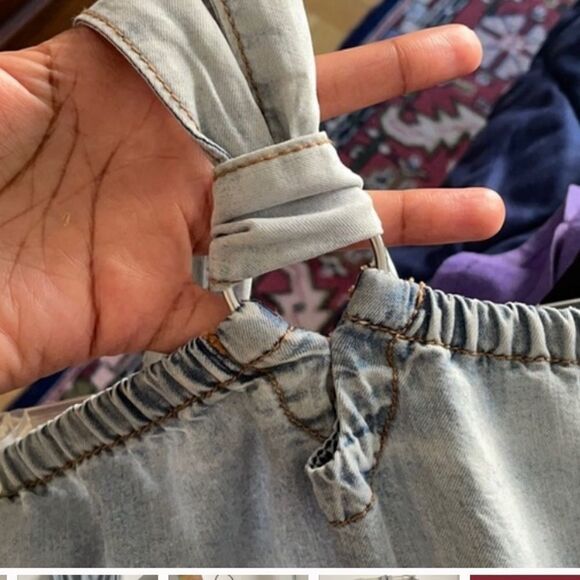 Diesel light denim halter romper - Picture 4 of 8